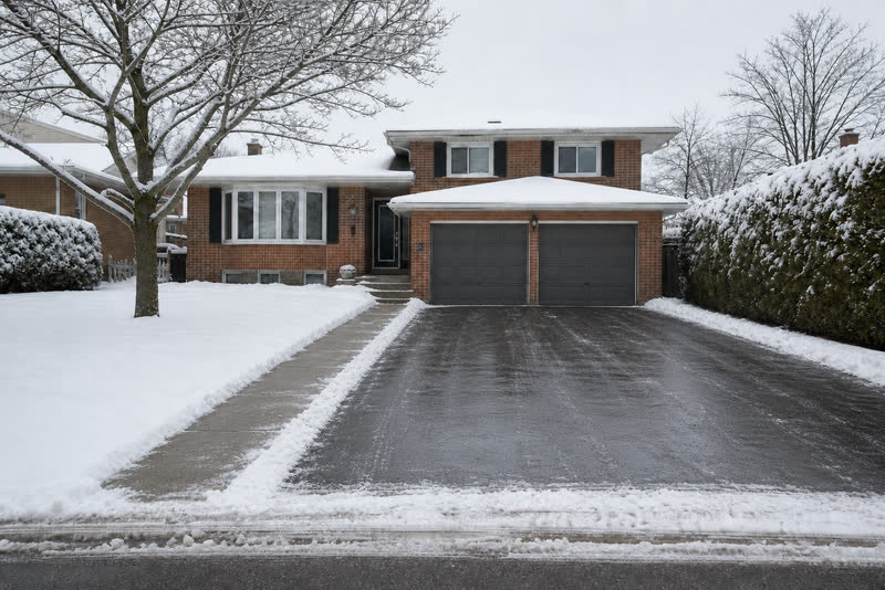 Illustrative view of the same GTA West driveway with practical access surfaces cleared